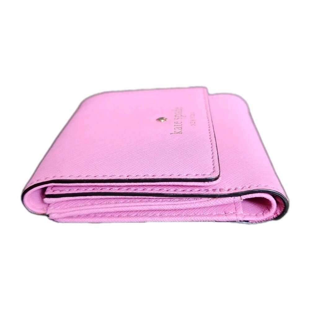 Kate Spade New York Cedar Street Tavvy Wallet Pink Leather 4.5x4 In Pre-owned - Picture 5 of 10